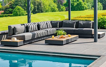 4 Seasons Outdoor Ibiza Large Corner Set with Coffee & Side Table 