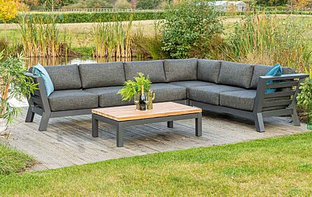 4 Seasons Outdoor Meteoro Corner Garden Sofa Set Large
