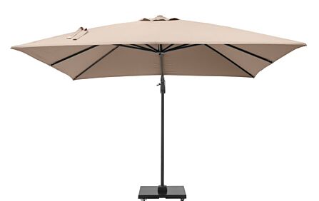 Platinum Taupe Challenger T2 3mt Square Free Arm Parasol & 90kg Wheeled Base