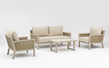 JB Furniture Conrad Two Seat Garden Sofa Set - Latte JB Furniture Conrad Two Seat Garden Sofa Set - Latte