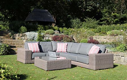 4 Seasons Outdoor Large Kingston Square Corner Sofa Set