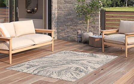 Maze 200cmx290cm Cloud Marble Indoor/Outdoor Rug 