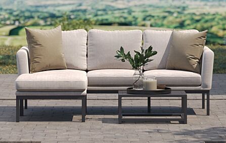 Maze Pulse Chaise Garden Sofa - Oatmeal