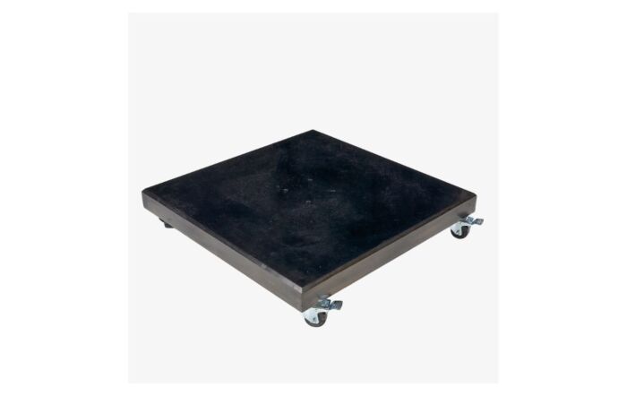 Platinum Voyager Luna Grey T1 3m x 2 m Rectangular Free Arm Parasol With 90kg Wheeled Base