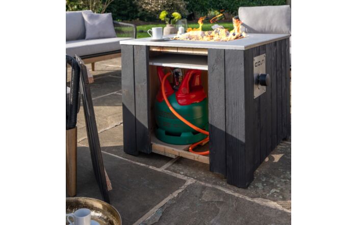 Pacific Lifestyle Black Cosicube 70 Fire Pit 