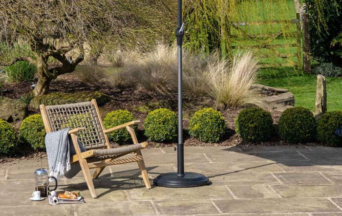 Platinum Riva 2.5m Olive Round Parasol with 25kg base