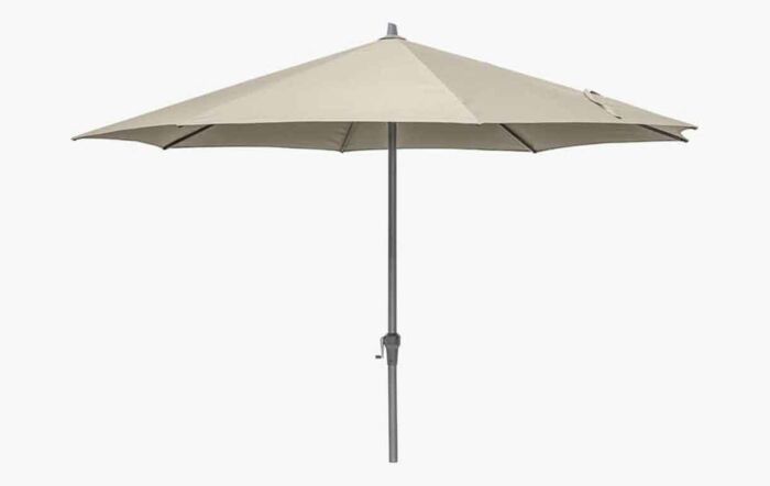 Platinum Riva 3.5m Champagne Round Parasol with 25kg Base  