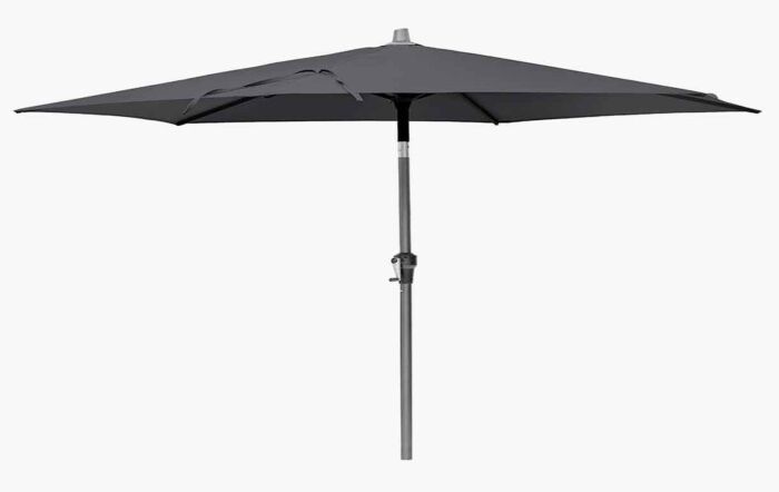 Platinum Riva Anthracite 2.5m Round Parasol with 25kg Base 