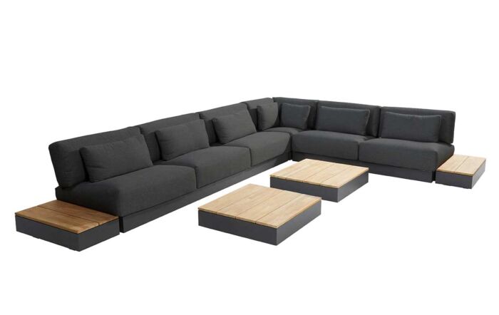 4 Seasons Outdoor Ibiza Large Corner Set with Coffee & Side Table 