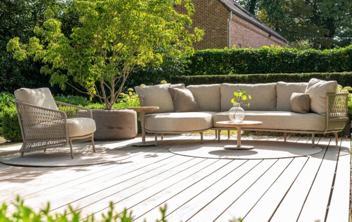 4 Seasons Outdoor Sardinia Garden Lounge Set & Volta Tables