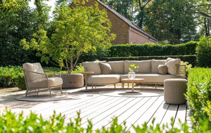 4 Seasons Outdoor Sardinia Garden Lounge Set & Volta Tables