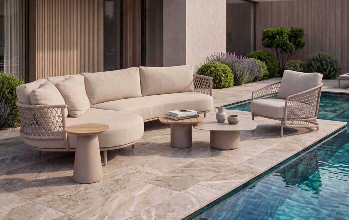 4 Seasons Outdoor Sardinia Garden Lounge Set & Demi Tables
