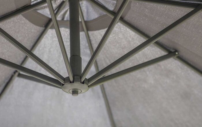 Bramblecrest Gloucester Round 3 Metre Parasol Grey - includes FREE COVER