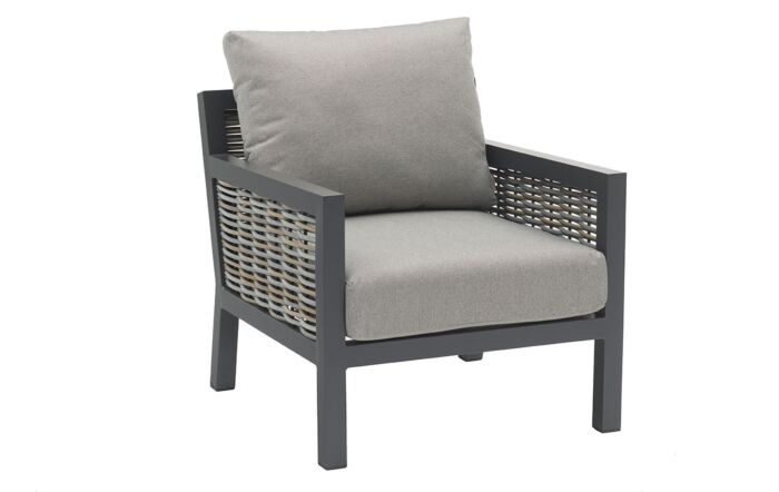 Bramblecrest Portofino Adjustable Three Seat Garden Sofa Set - Grey