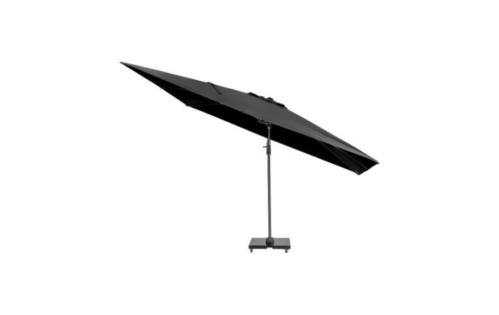 Platinum Challenger Anthracite T2 3.5 x 2.6m Rectangular Free Arm Parasol With 90kg Wheeled Base
