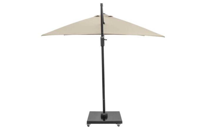 Platinum Champagne Challenger T2 3mt Square Free Arm Parasol With 90kg Wheeled Base