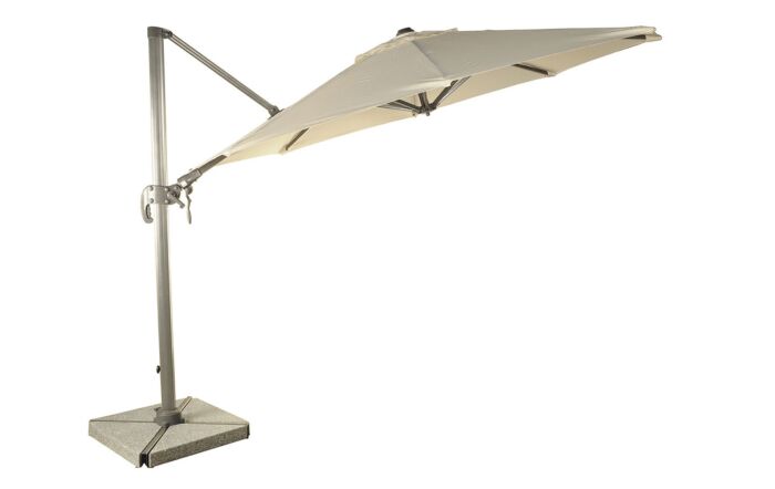 Bramblecrest Chichester 3M Round Parasol Including Granite Base And Cover