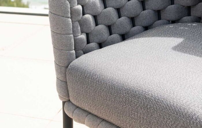 Alexander Rose Cordial Luxe Woven Garden Lounge Set-Grey