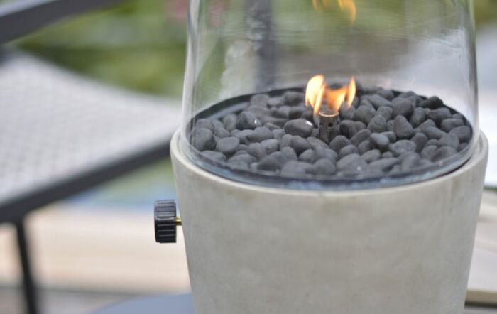 Pacific Lifestyle Grey Cosicement Fire Lantern