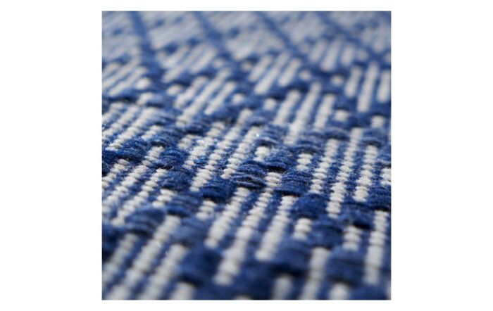 Pacific Lifestyle Indoor/Outdoor Denim Blue Ikat Design Rug