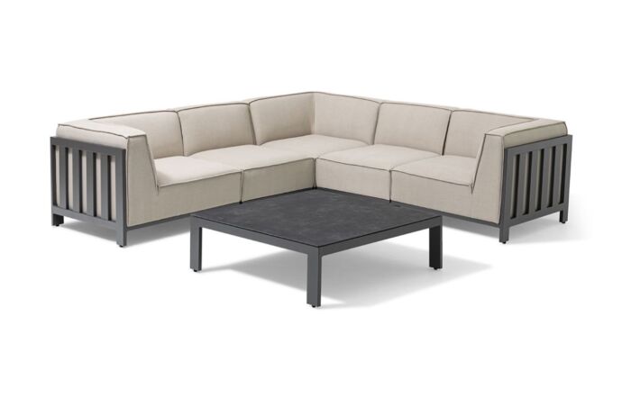 Maze Ibiza Small Garden Corner Sofa Set - Oatmeal