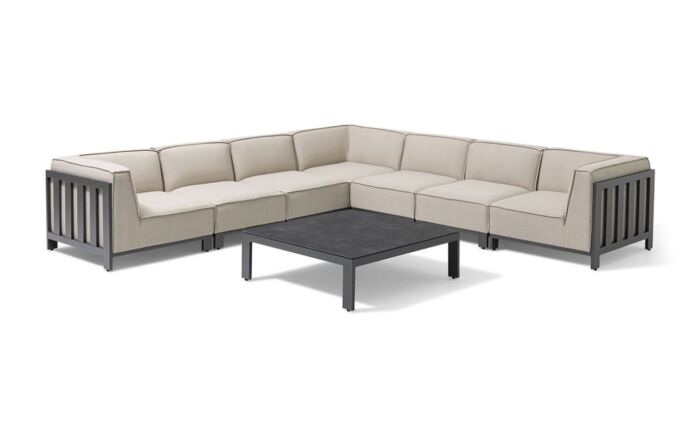 Maze Ibiza Large Outdoor Corner Sofa Set - Oatmeal