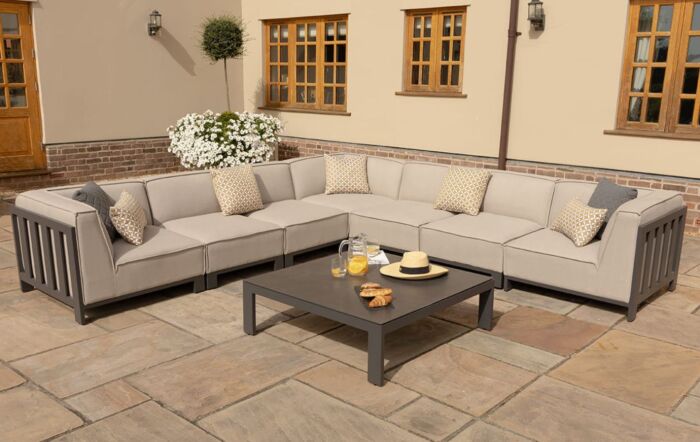 Maze Ibiza Large Outdoor Corner Sofa Set - Oatmeal