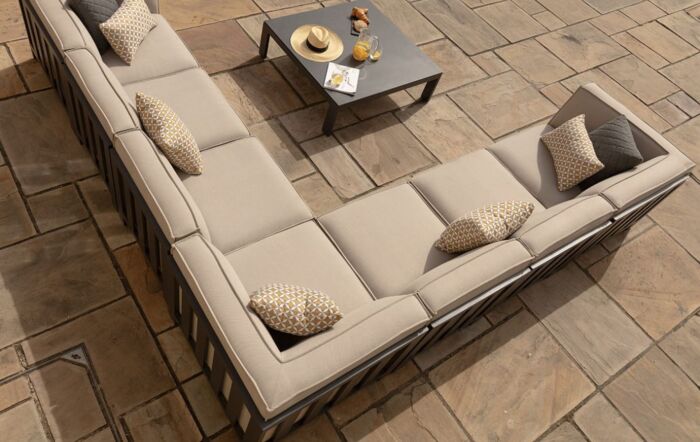 Maze Ibiza Large Outdoor Corner Sofa Set - Oatmeal