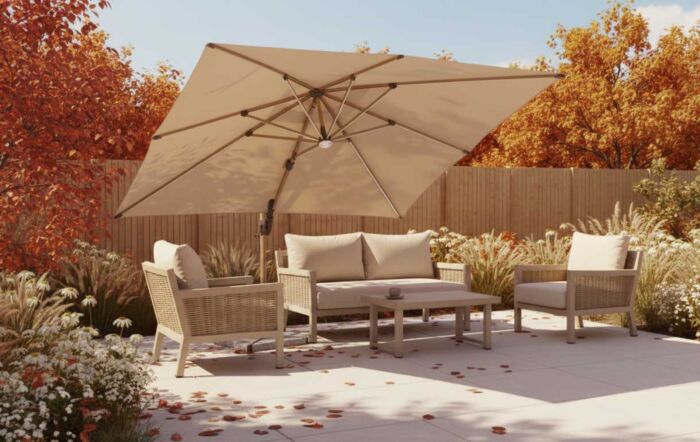 JB Furniture Conrad Two Seat Garden Sofa Set - Latte