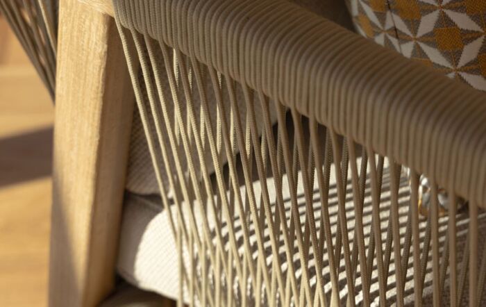 Maze Martinique 3 Seat Garden Furniture Sofa Set with Nest Tables - Light Brown Maze Martinique 3 Seat Garden Furniture Sofa Set with Nest Tables - Light Brown