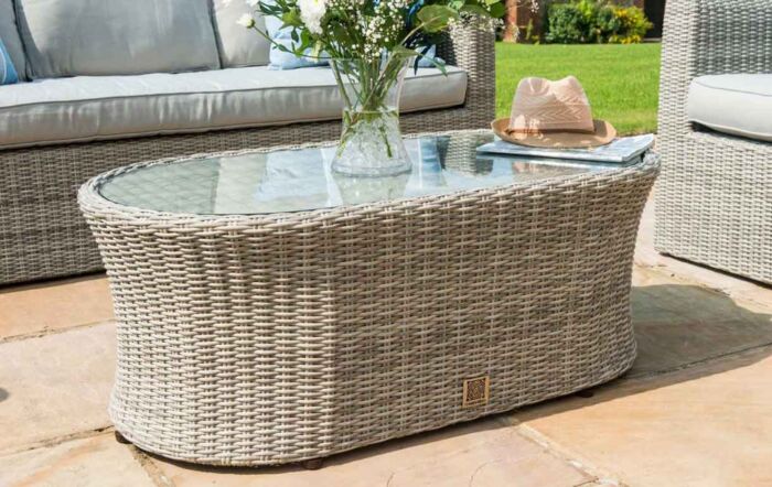 Maze Oxford Three Seat Garden Sofa Set - Grey