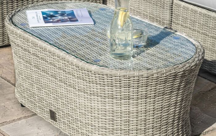 Maze Oxford Large Outdoor Corner Sofa Set - Grey