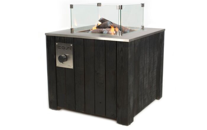 Pacific Lifestyle Black Cosicube 70 Fire Pit 