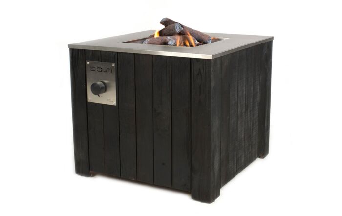 Pacific Lifestyle Black Cosicube 70 Fire Pit 