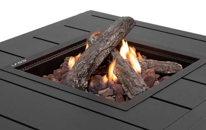 Pacific Lifestyle Cosiflow Anthracite 100 Square Fire Pit Table 