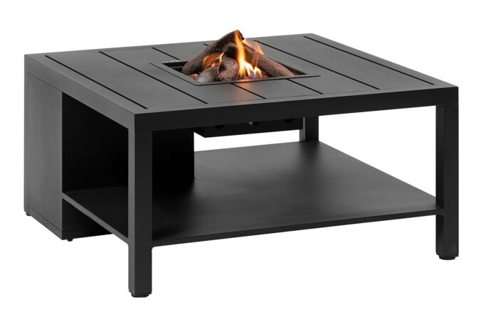 Pacific Lifestyle Cosiflow Anthracite 100 Square Fire Pit Table 
