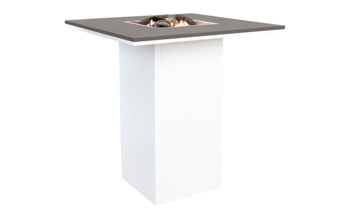 Pacific Lifestyle Cosiloft White and Grey 100 Fire Pit Bar Table