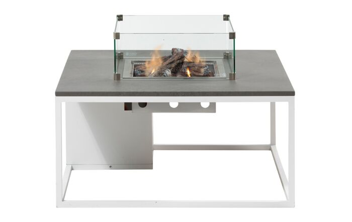 Pacific Lifestyle Cosiloft White and Grey 100 Fire Pit Table