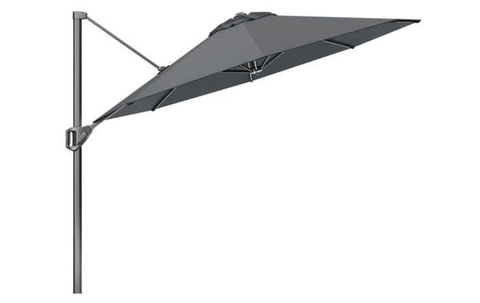 Platinum Voyager T1 Anthracite 3m Round Parasol with 90kg Granite Base