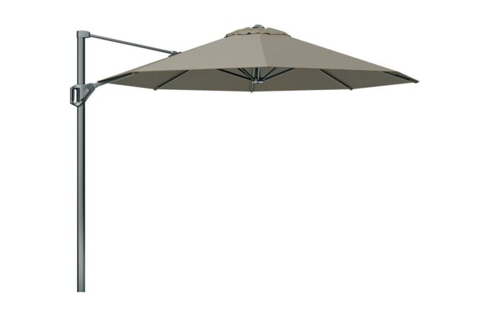 Platinum Voyager T1 Taupe 3m Round Parasol with 90kg Granite Base