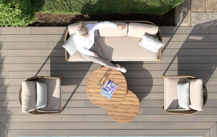 Maze Porto 3 Seat Outdoor Sofa Lounge Set - Sandstone