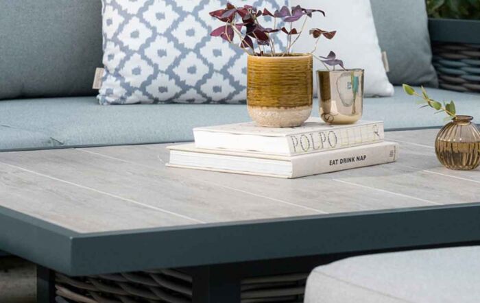 Bramblecrest Portofino Adjustable Three Seat Garden Sofa Set - Grey