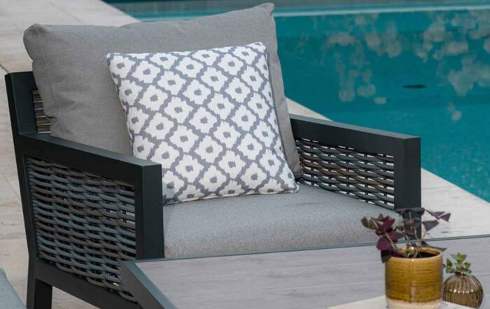 Bramblecrest Portofino Adjustable Three Seat Garden Sofa Set - Grey