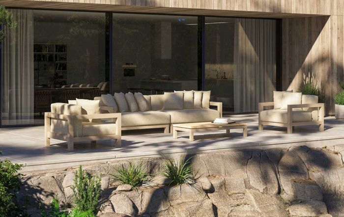 4 Seasons Outdoor Raffinato Sofa Set with Coffee Tables