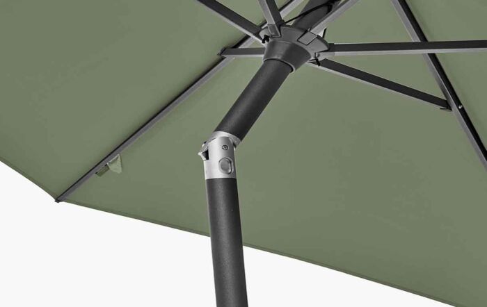 Platinum Riva 2.5m Olive Round Parasol with 25kg base