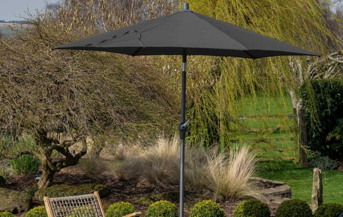 Platinum Riva Anthracite 3 Metre Parasol