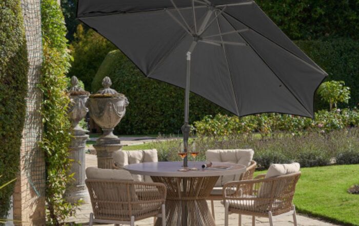 Platinum Riva Anthracite 3 Metre Parasol