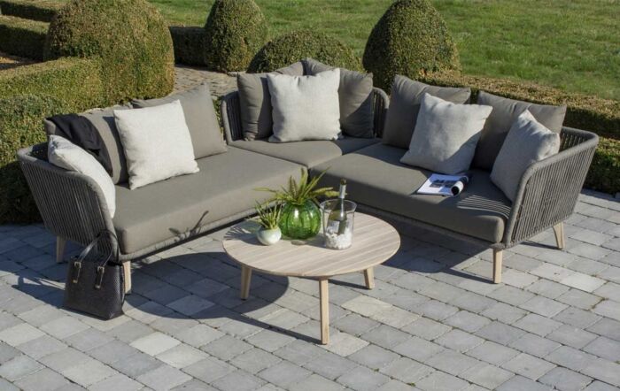 4 Seasons Outdoor Santander Rope Corner Sofa & Table