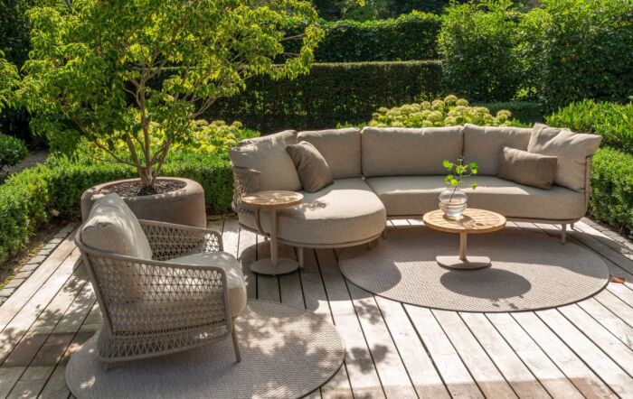 4 Seasons Outdoor Sardinia Garden Lounge Set & Volta Tables
