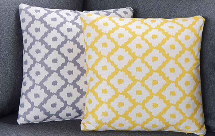 Bramblecrest Square Light Grey Medallion Scatter Cushion